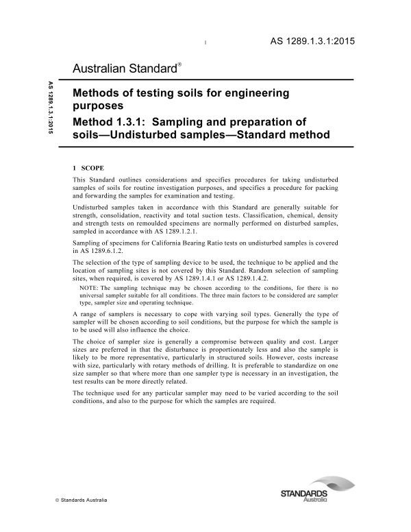 AS 1289.1.3.1:2015 AS 1289.1.3.1:2015