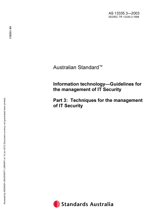 AS 13335.3-2003 AS 13335.3-2003