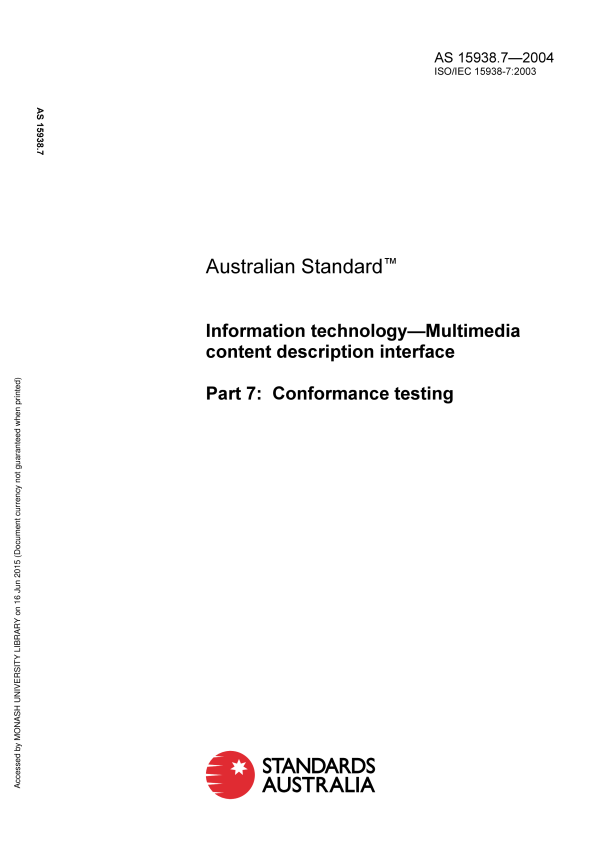 AS 15938.7-2004 AS 15938.7-2004