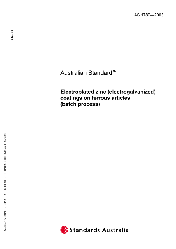 AS 1789-2003 AS 1789-2003