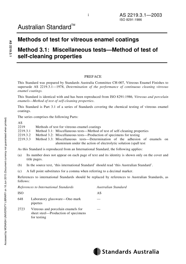 AS 2219.3.1-2003 AS 2219.3.1-2003