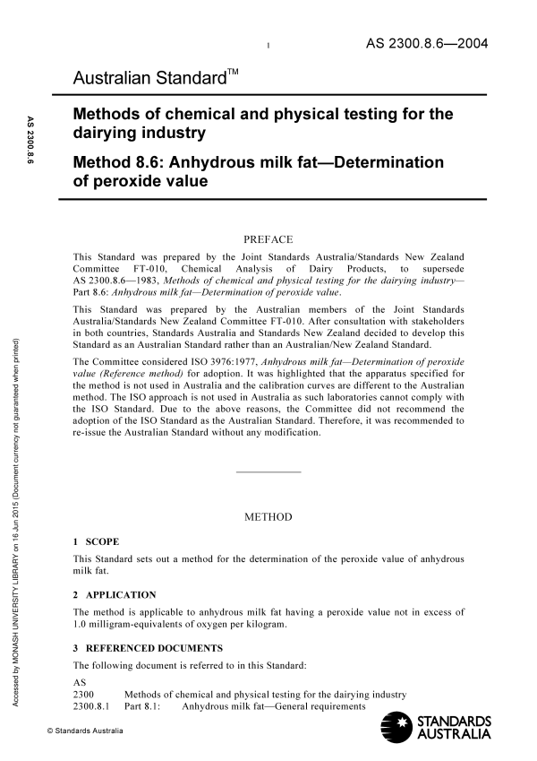 AS 2300.8.6-2004 AS 2300.8.6-2004