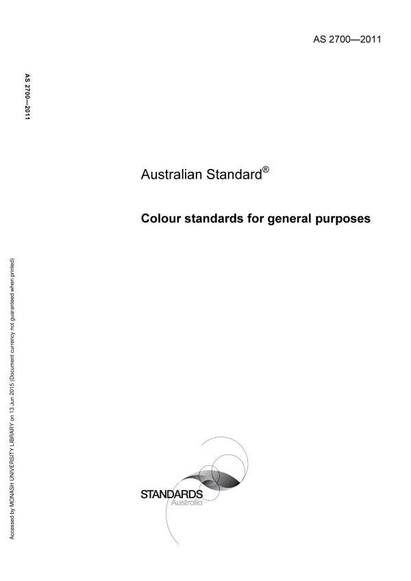 AS 2700-2011 AS 2700-2011
