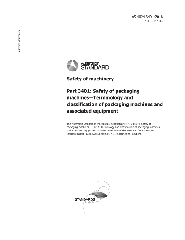 AS 4024.3401:2018 AS 4024.3401:2018