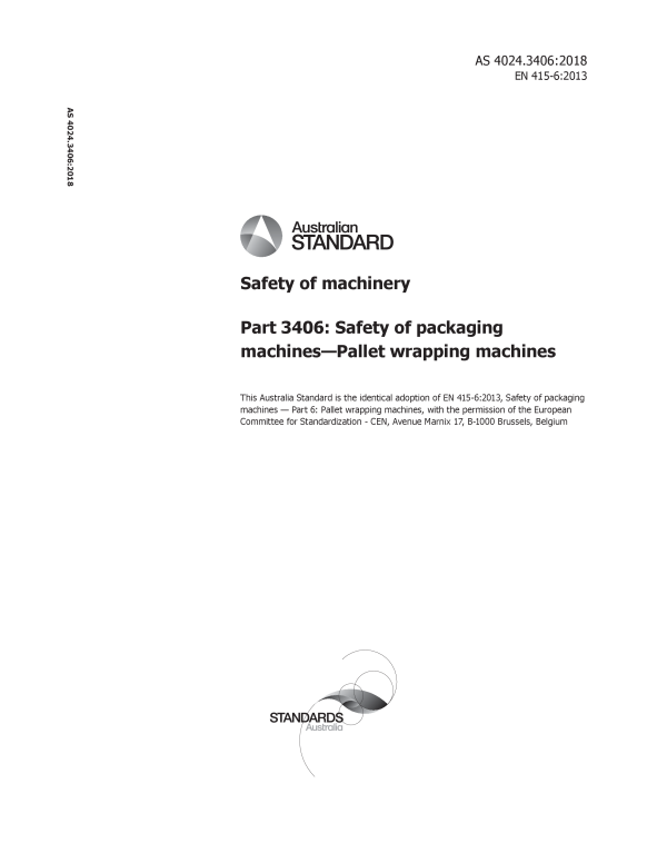 AS 4024.3406:2018 AS 4024.3406:2018