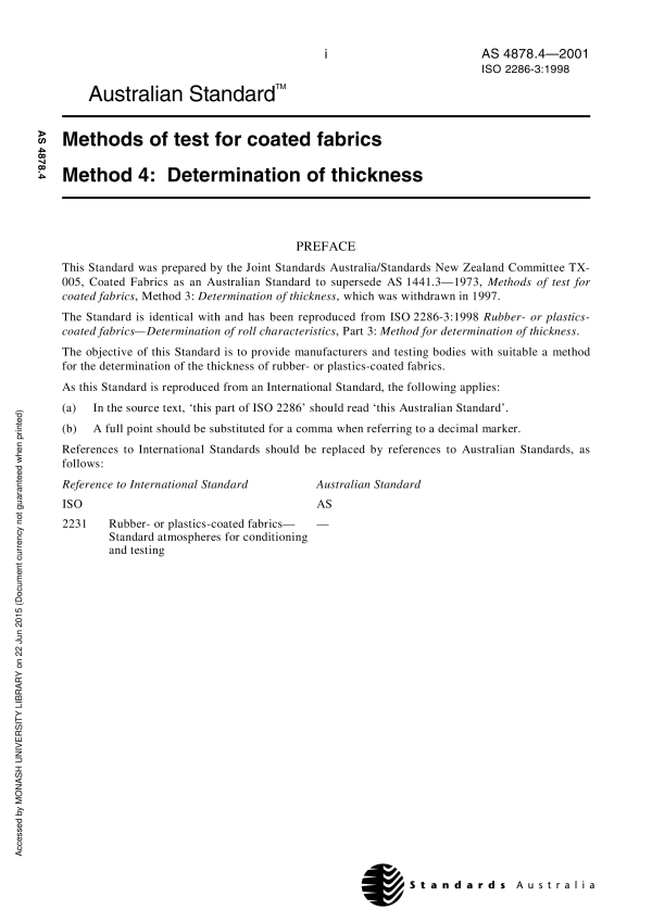 AS 4878.4-2001 AS 4878.4-2001
