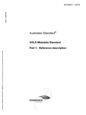 AS 5044.1-2010