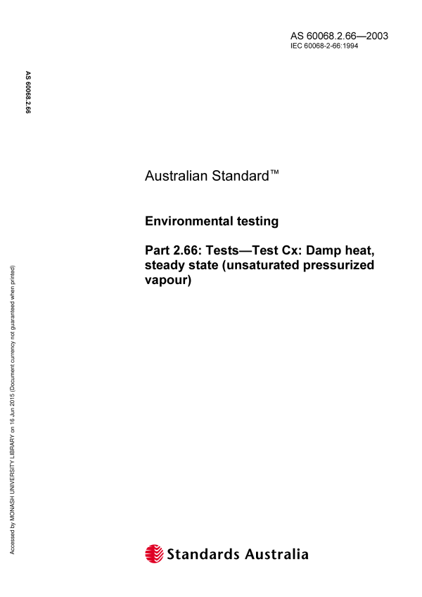 AS 60068.2.66-2003 AS 60068.2.66-2003