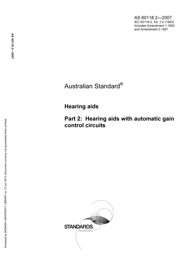 AS 60118.2-2007 AS 60118.2-2007