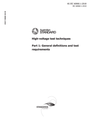 AS IEC 60060.1:2018