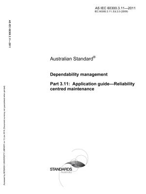 AS IEC 60300.3.11-2011