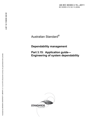 AS IEC 60300.3.15-2011