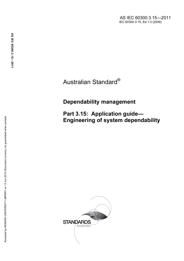 AS IEC 60300.3.15-2011