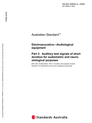 AS IEC 60645.3-2002
