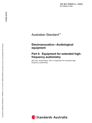 AS IEC 60645.4-2002