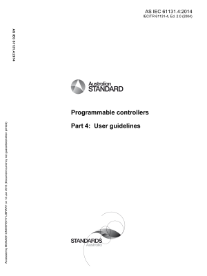 AS IEC 61131.4:2014