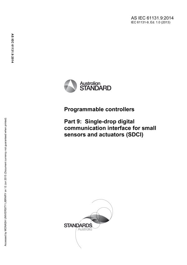 AS IEC 61131.9:2014