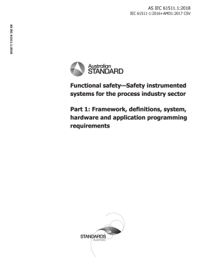 AS IEC 61511.1:2018