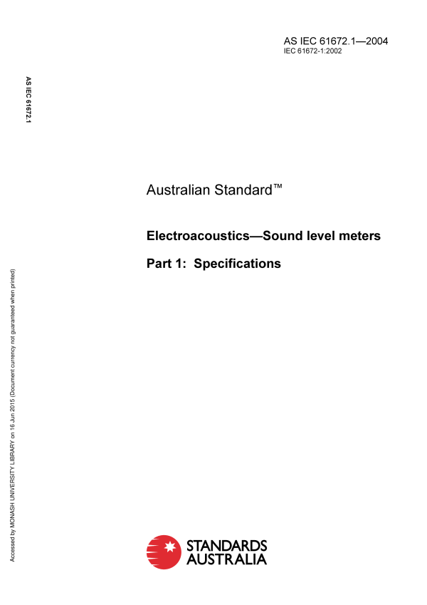 AS IEC 61672.1-2004 AS IEC 61672.1-2004