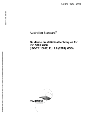 AS ISO 10017-2006