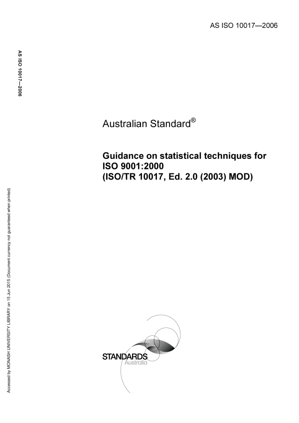 AS ISO 10017-2006