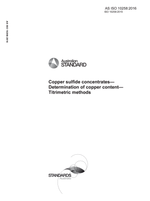 AS ISO 10258:2016