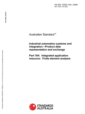 AS ISO 10303.104-2004