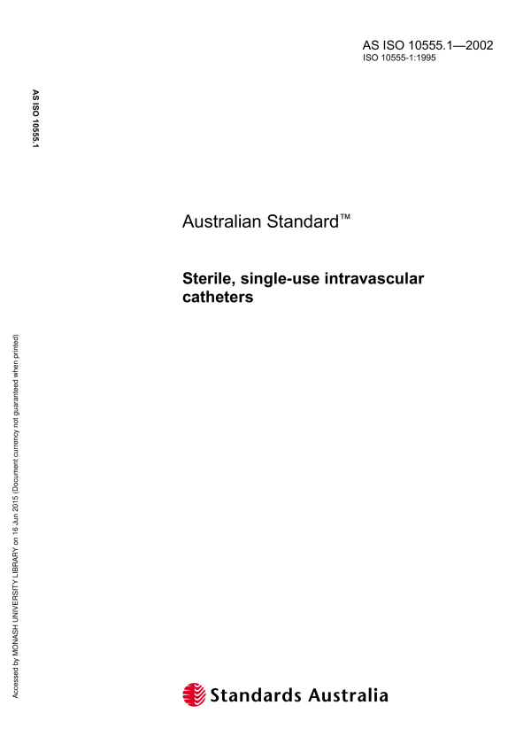 AS ISO 10555.1-2002 AS ISO 10555.1-2002