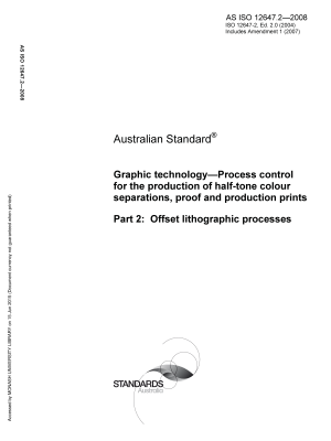 AS ISO 12647.2-2008