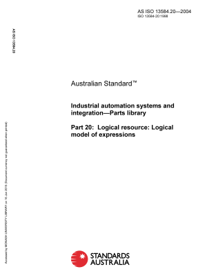 AS ISO 13584.20-2004