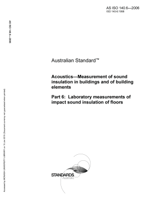 AS ISO 140.6-2006