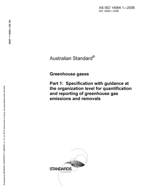 AS ISO 14064.1-2006