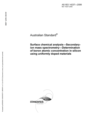 AS ISO 14237-2006