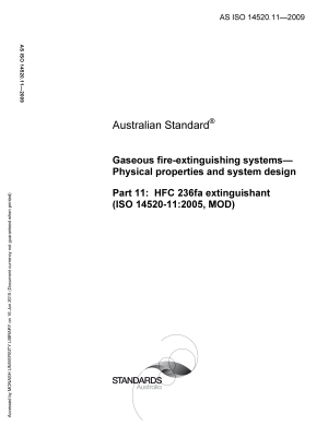 AS ISO 14520.11-2009