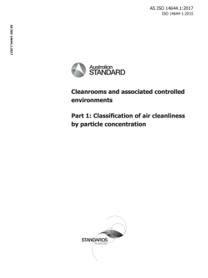AS ISO 14644.1:2017