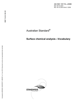 AS ISO 18115-2006