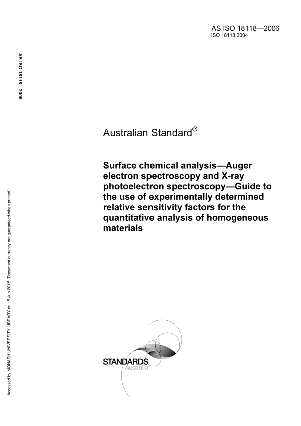 AS ISO 18118-2006