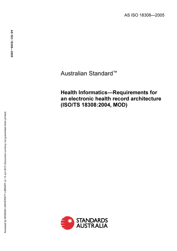 AS ISO 18308-2005