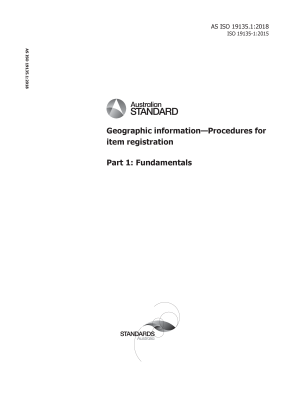 AS ISO 19135.1:2018