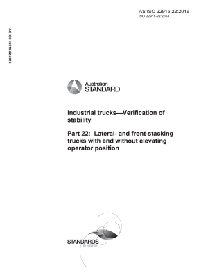 AS ISO 22915.22:2016