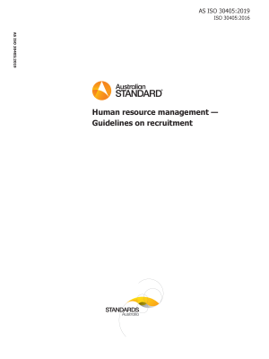 AS ISO 30405:2019