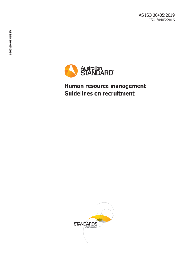 AS ISO 30405:2019 AS ISO 30405:2019