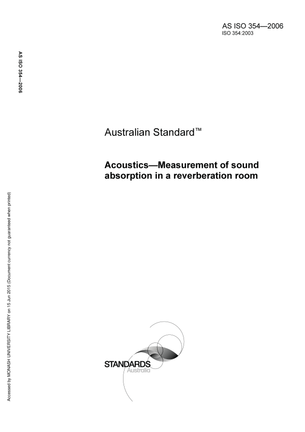 AS ISO 354-2006