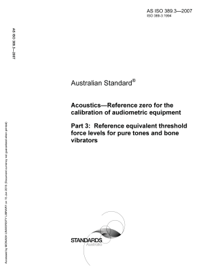 AS ISO 389.3-2007