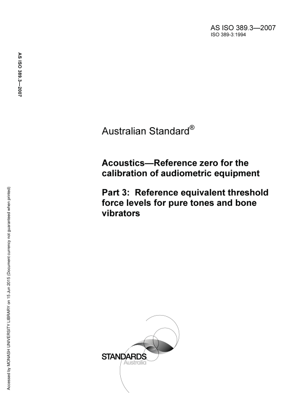 AS ISO 389.3-2007