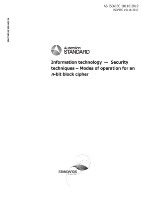 AS ISO/IEC 10116:2019