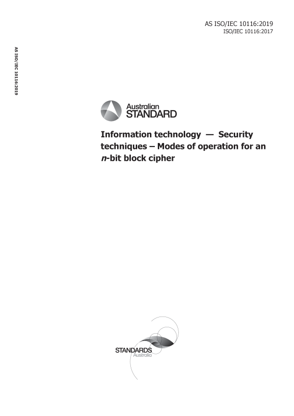 AS ISO/IEC 10116:2019 AS ISO/IEC 10116:2019