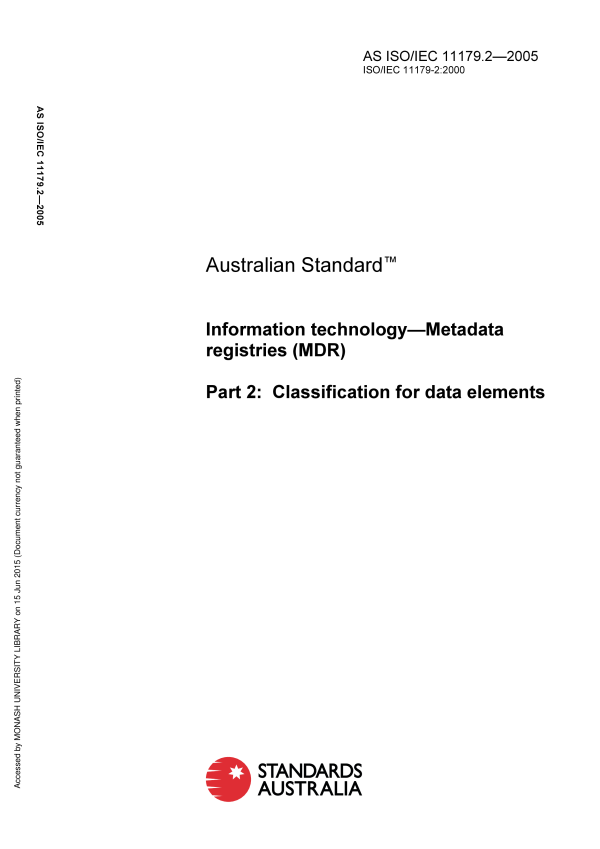 AS ISO/IEC 11179.2-2005 AS ISO/IEC 11179.2-2005