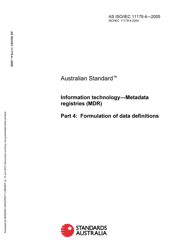 AS ISO/IEC 11179.4-2005 AS ISO/IEC 11179.4-2005