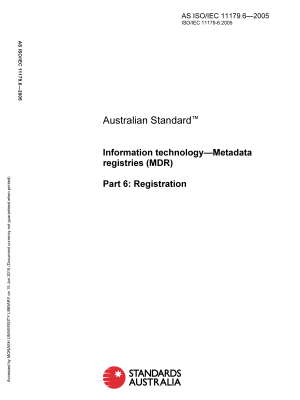 AS ISO/IEC 11179.6-2005